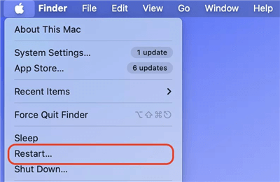 Reboot a Mac